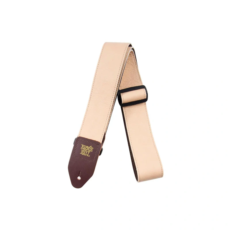 Ernie Ball 2" Tri Glide Italian Leather Strap Beige 2 in.