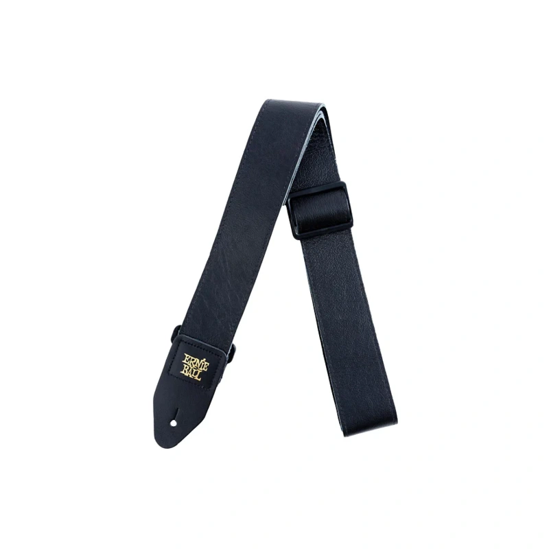 Ernie Ball 2" Tri Glide Italian Leather Strap Black 2 in.