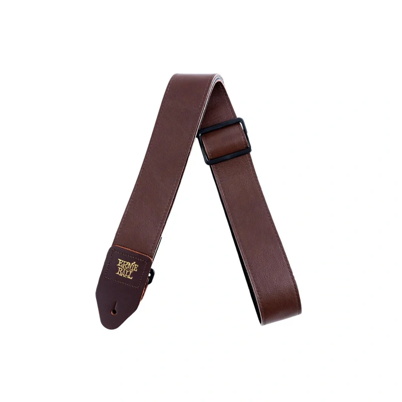 Ernie Ball 2" Tri Glide Italian Leather Strap Brown 2 in.
