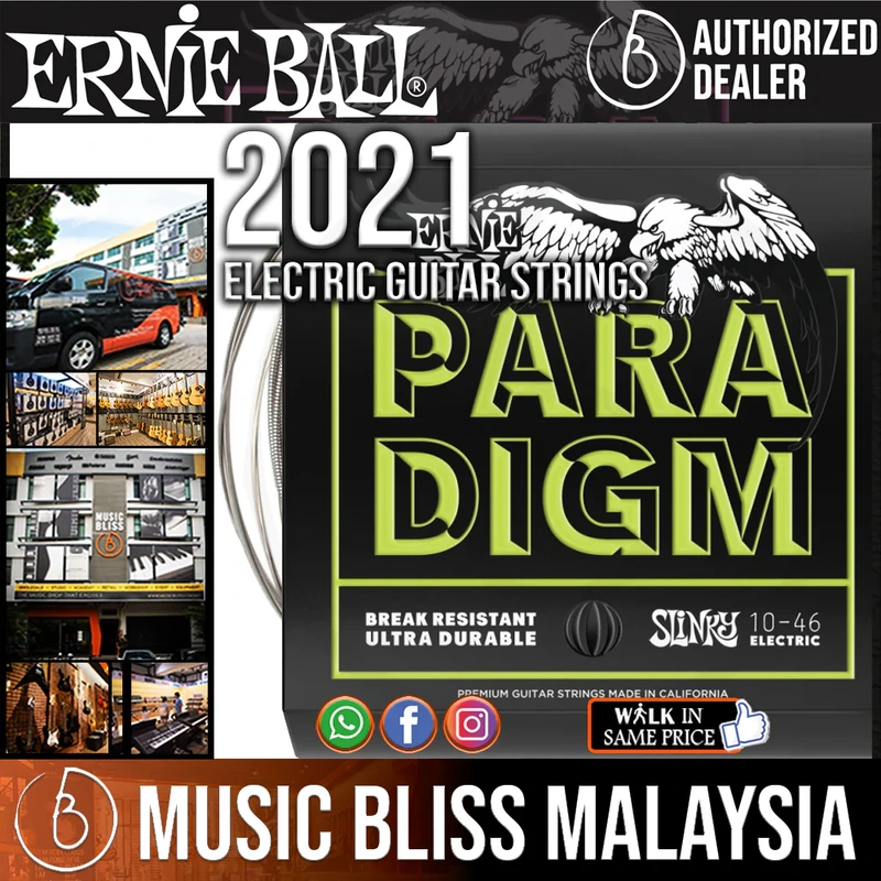 Ernie Ball 2021 Regular Slinky Paradigm Electric Guitar Strings (10-46)