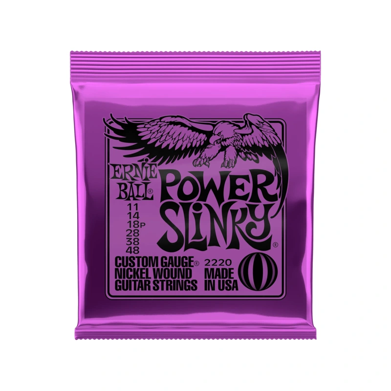 Ernie Ball 2220 Nickel Roundwound Power Slinky Gauges .011-.048 Electric Guitar Strings