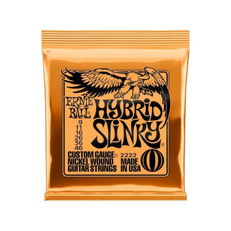 Ernie Ball 2222 Nickel Roundwound Hybrid Slinky Light Electric Guitar Strings