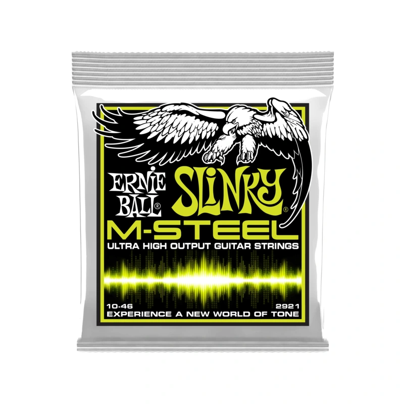 Ernie Ball 2921 M-Steel Regular Slinky .010-.046 Electric Guitar Strings