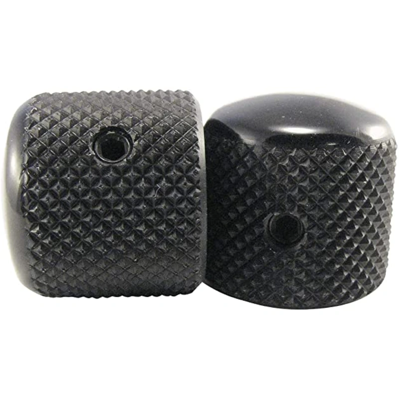 Ernie Ball 6355 Telecaster Knobs Black Aluminum Set of 2