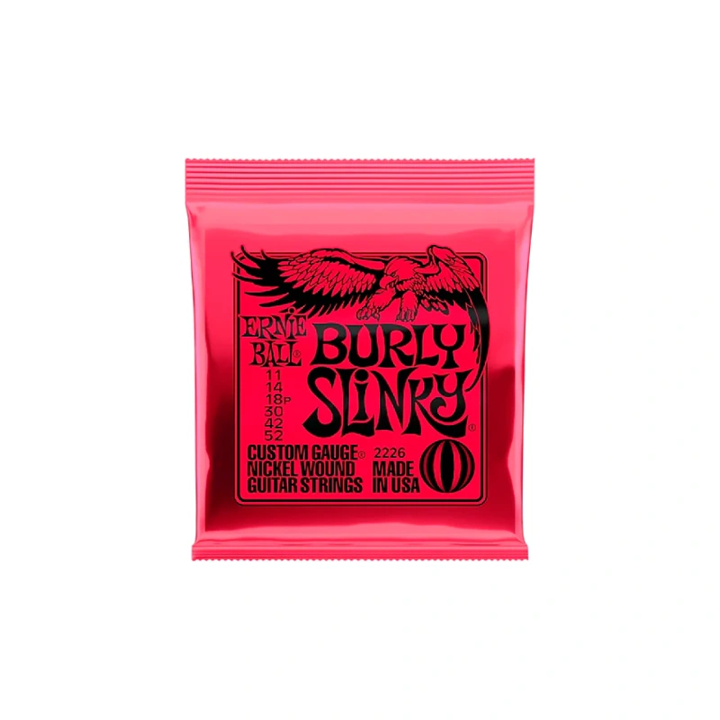 Ernie Ball Burly Slinky Nickel Wound Electric Guitar Strings (11-52)