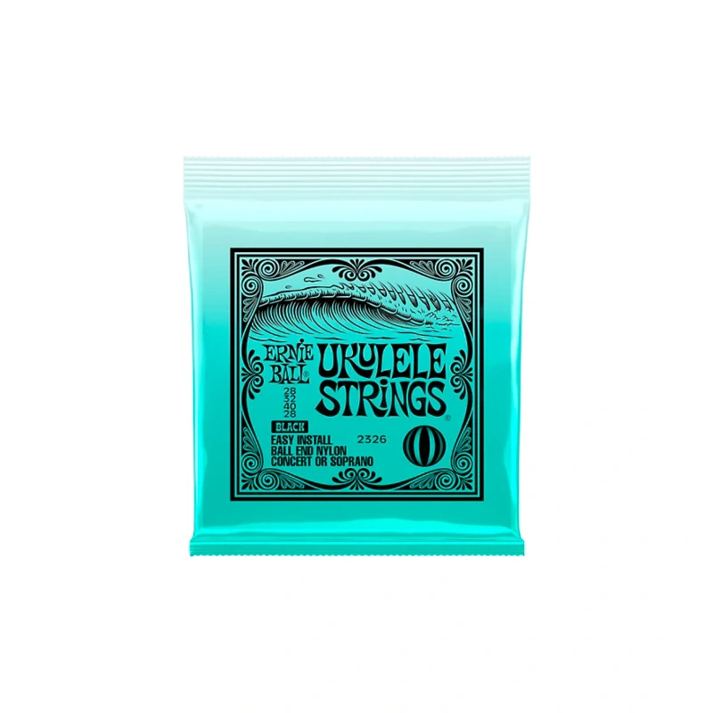 Ernie Ball Concert/Soprano Nylon Ball-End Ukulele Strings - Black Soprano/Concert