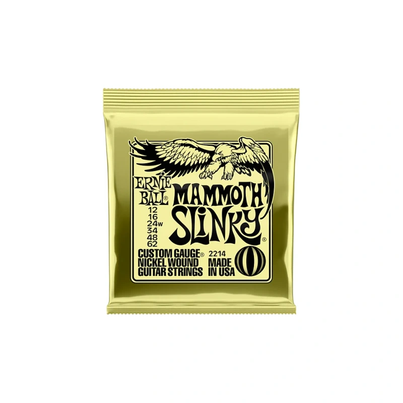 Ernie Ball Mammoth Slinky Nickel Wound Electric Guitar Strings - Gauge 12 - 62