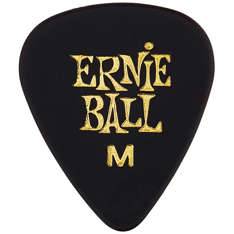 Ernie Ball Med Cellulose Guitar Pick - Black