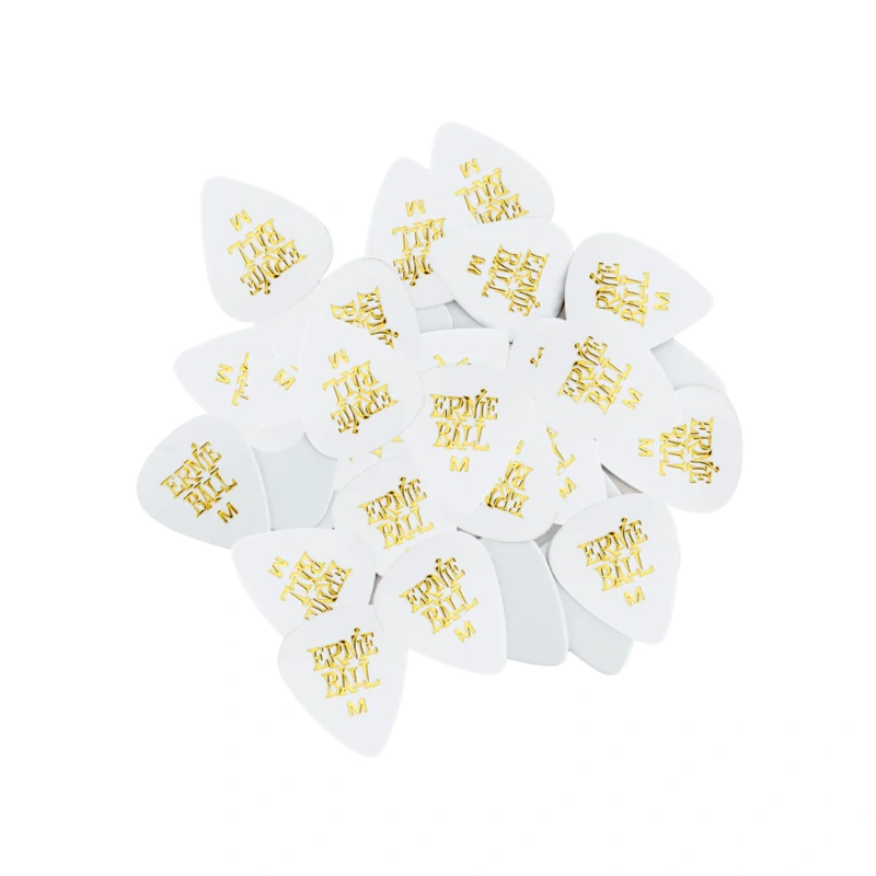 Ernie Ball Medium Cellulose Guitar Pick - White