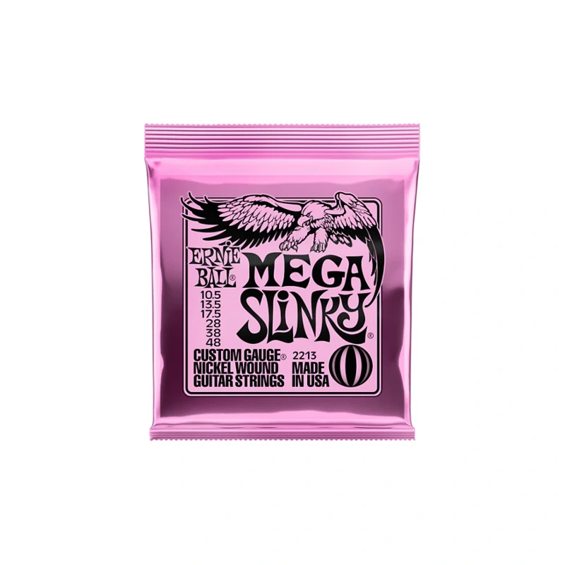 Ernie Ball Mega Slinky Nickel Wound Electric Guitar Strings - Gauge 10.5 - 48