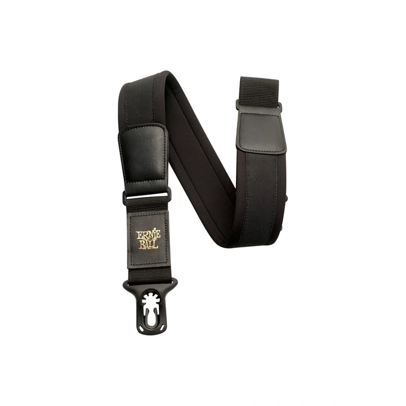 Ernie Ball Neoprene Polylock Guitar Strap Black 2 in