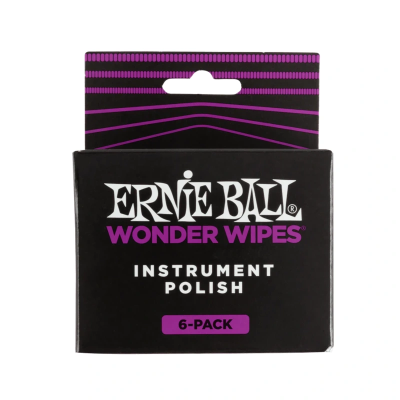Ernie Ball Wonder Wipes Instrument Polish 6 Pack