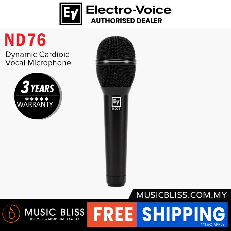 EV Electro-Voice ND76 Cardioid Dynamic Vocal Microphone