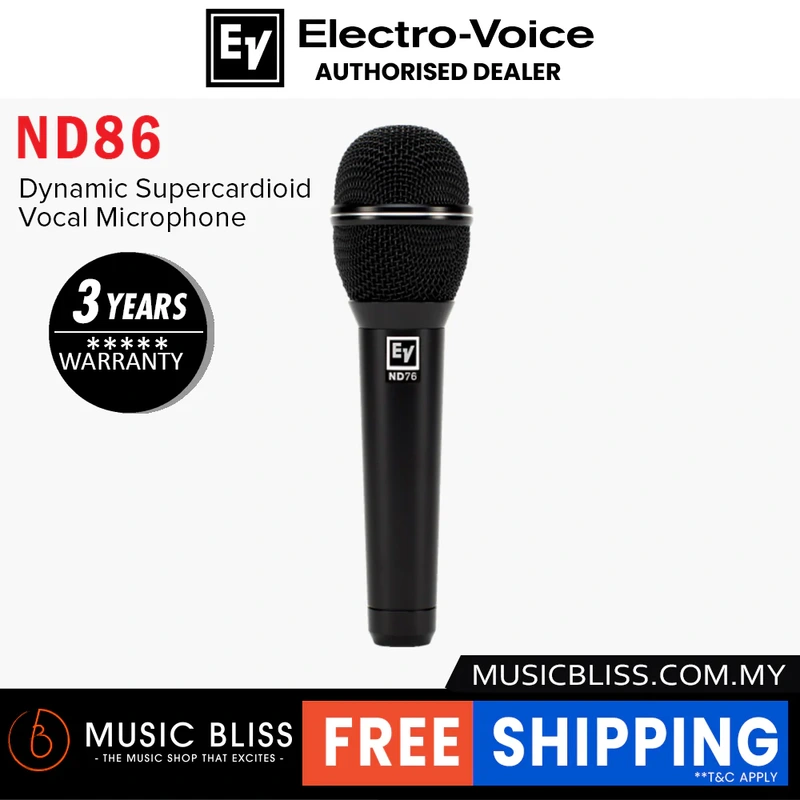 EV Electro-Voice ND86 Supercardioid Dynamic Vocal Microphone