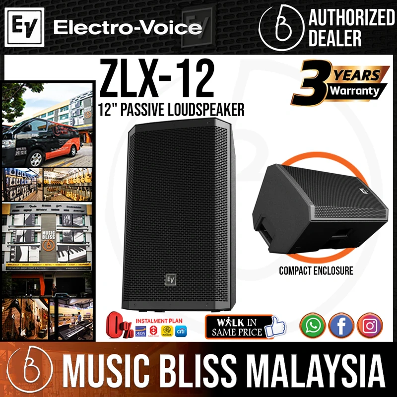 EV Electro-Voice ZLX-12 1000W 12" Passive Speaker