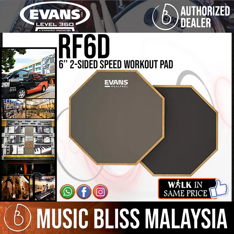 Evans RF6D 6inch 2-Sided Speed Workout Pad
