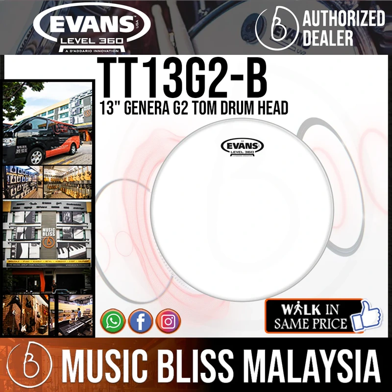 Evans TT13G2-B Genera G2 13-inch Tom Drum Head