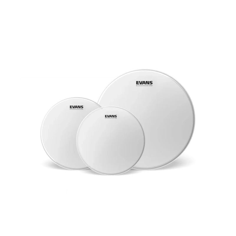 Evans UV2 Coated 3-Piece Fusion Tom Pack - 10", 12" & 14"