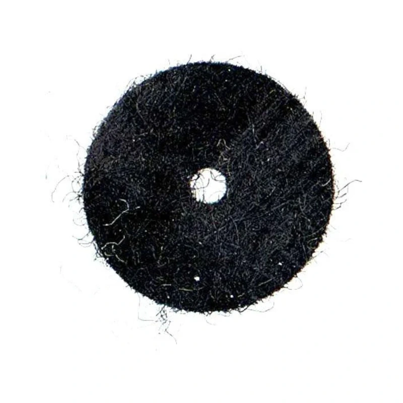 Felt Strap Button Washer, Black, Sold Singly