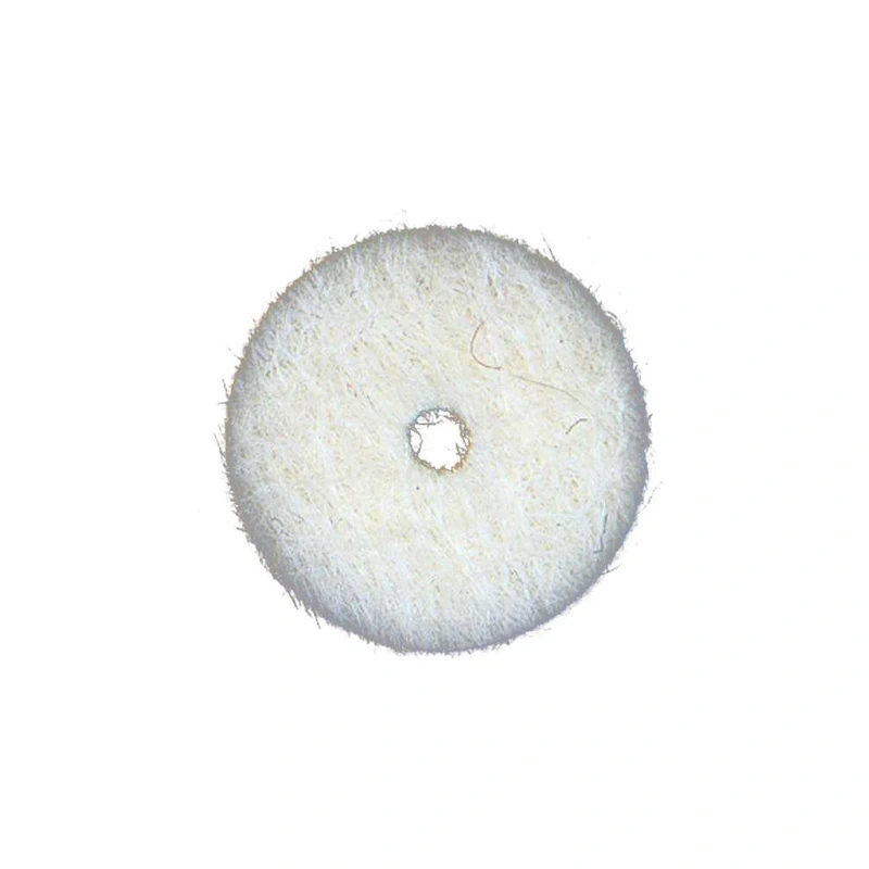 Felt Strap Button Washer, White, Sold Singly