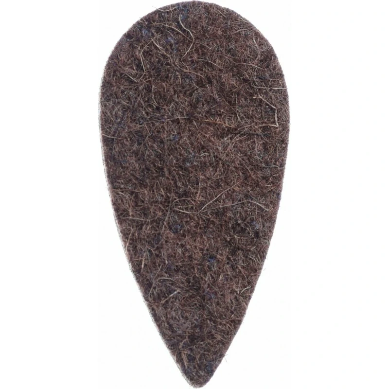 Felt Tones Teardrop Brown Wood Felt Single Plectrum