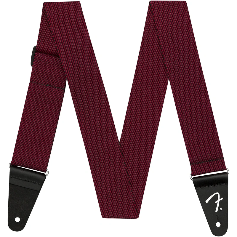 Fender 2" Wide Modern Tweed Strap - Red & Black