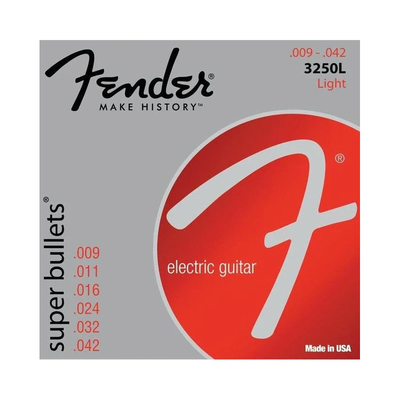 Fender 3250L Super Bullets Nickel Plated Light Electric Guitar Strings