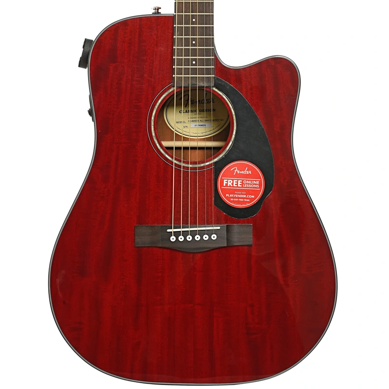 Fender CD-60SCE Mahogany Acoustic-Electric Guitar (2017)