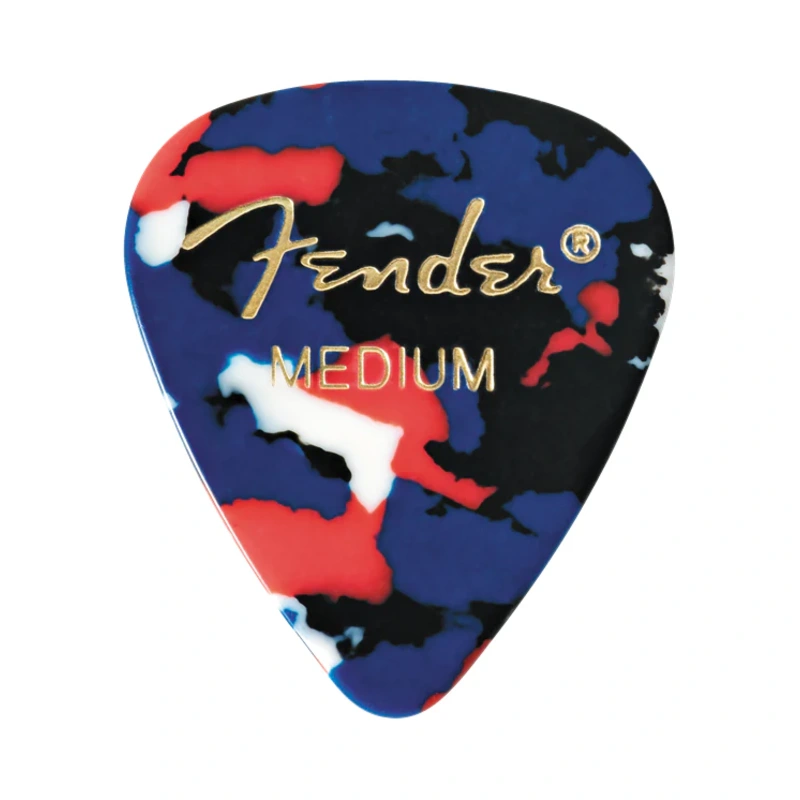 Fender Classic Celluloid Pick, Medium Gauge, 12 Pack