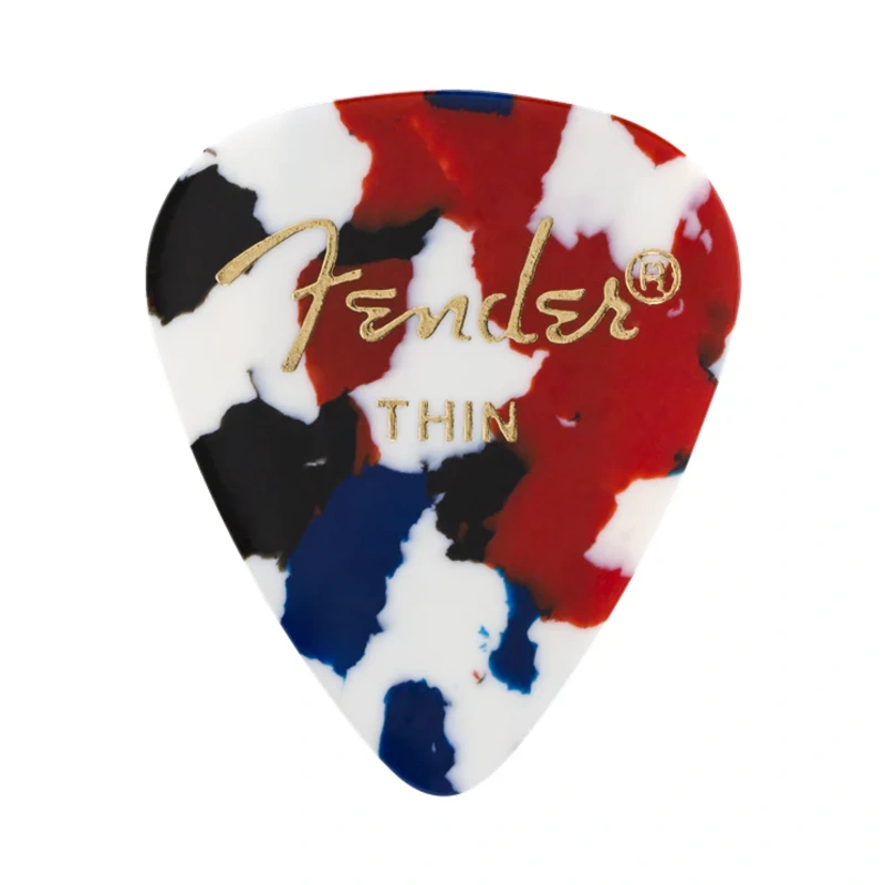 Fender Classic Celluloid Pick, Thin Gauge, 12 Pack