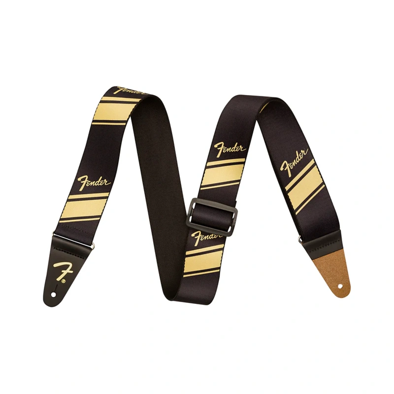 Fender Competition Stripe Guitar Strap Gold 2 in.