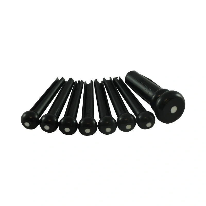 Fender P-Gfb-Pin Bridge Pin Set - Black W/ Ivory Dot
