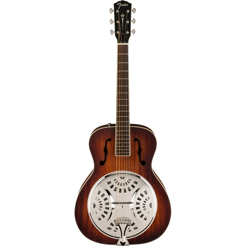 Fender PR-180E Resonator Guitar - Aged Cognac Burst