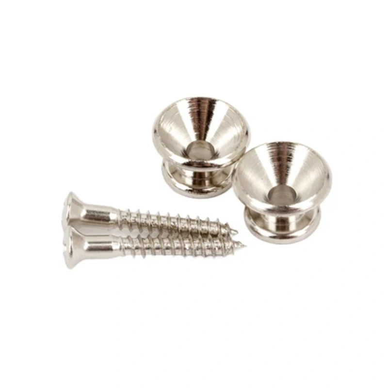 Fender Pure Vintage Strap Buttons - Set Of 2 Plated Steel