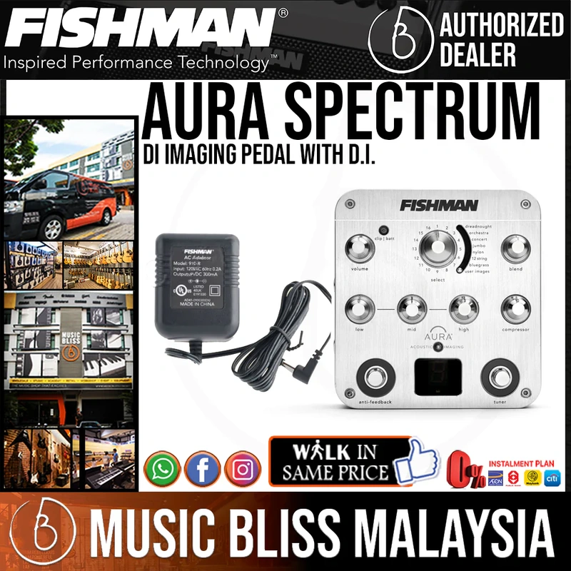 Fishman Aura Spectrum DI Imaging Pedal with D.I.