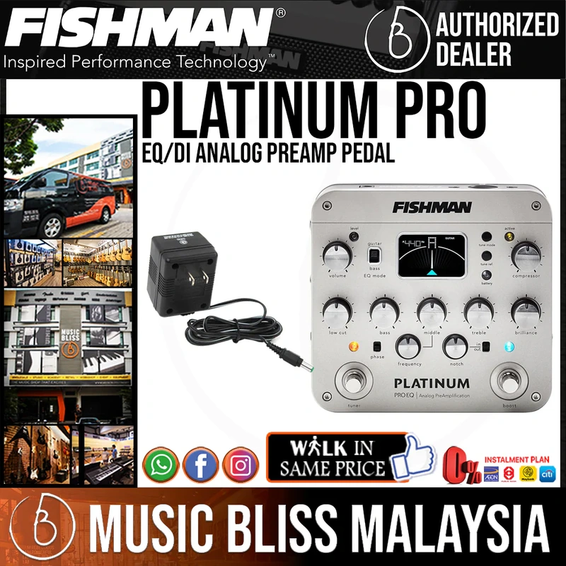 Fishman Platinum Pro EQ Analog Preamp Pedal