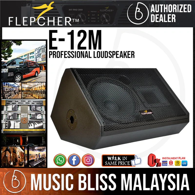 Flepcher E-12M 12'' 2-way Professional Loudspeaker