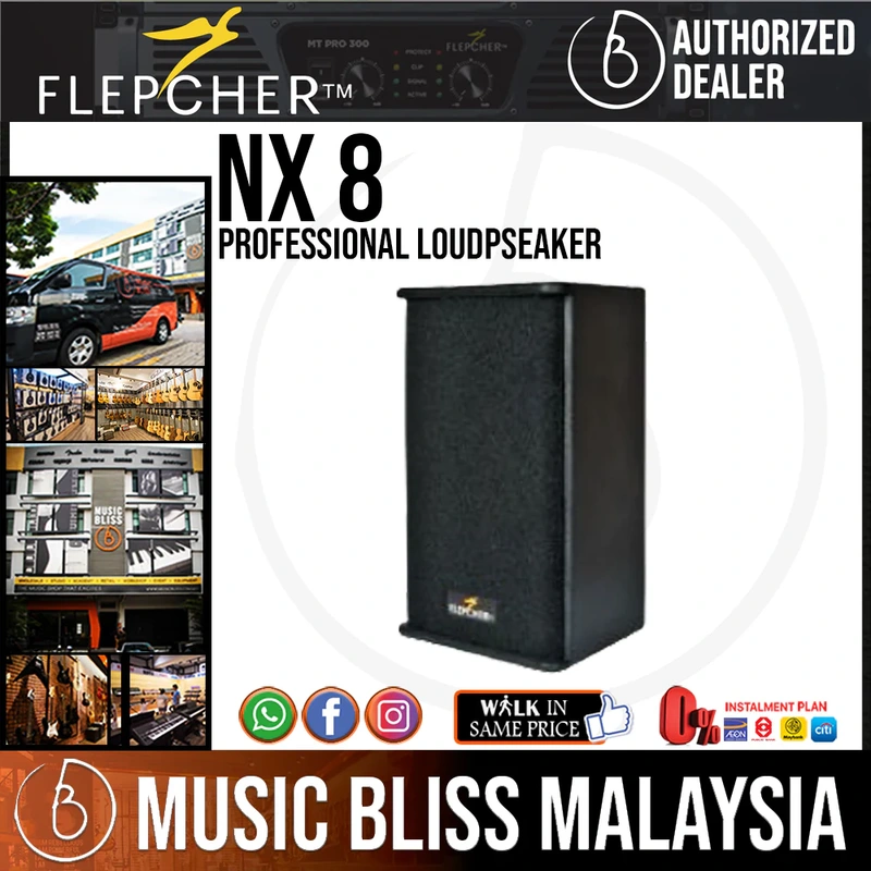 Flepcher NX-8 8'' 2-way Professional Loudspeaker