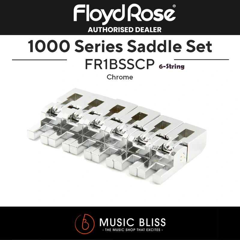 Floyd Rose FR1BSSCP 1000 Series Replacement Locking Bridge Saddle Set (6 pcs) - Chrome