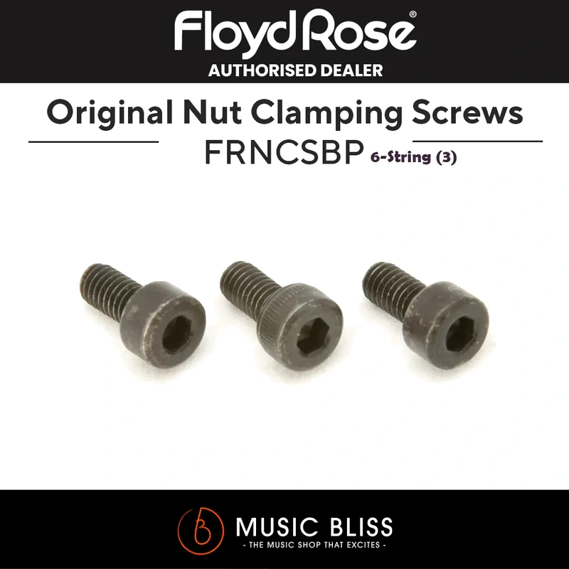 Floyd Rose FRNCSBP Original Series Nut Clamping Screws - Black (Set of 3)