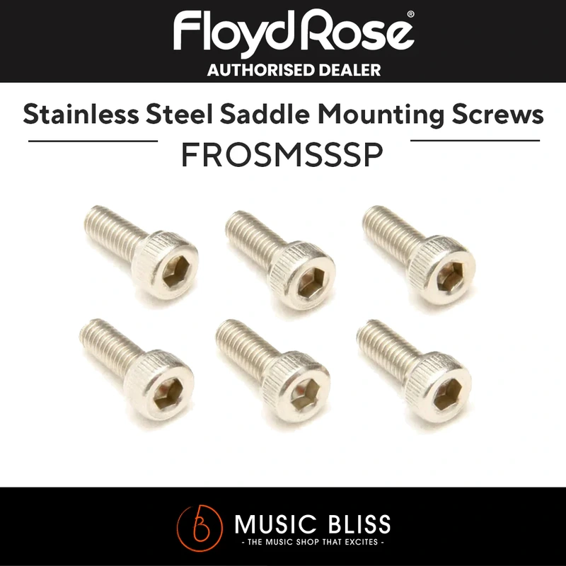 Floyd Rose Stainless Steel Saddle Mounting Screws - set of 6