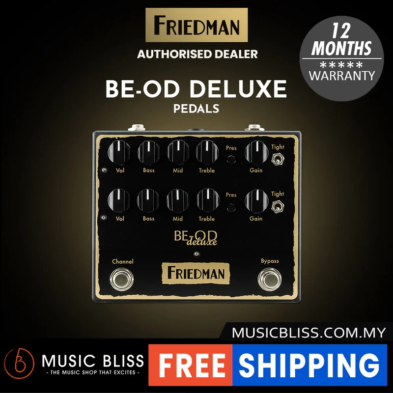 Friedman BE-OD Deluxe Dual Overdrive Pedal
