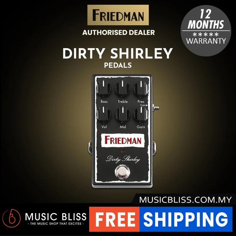 Friedman Dirty Shirley Overdrive Pedal (Mid To High Gain)