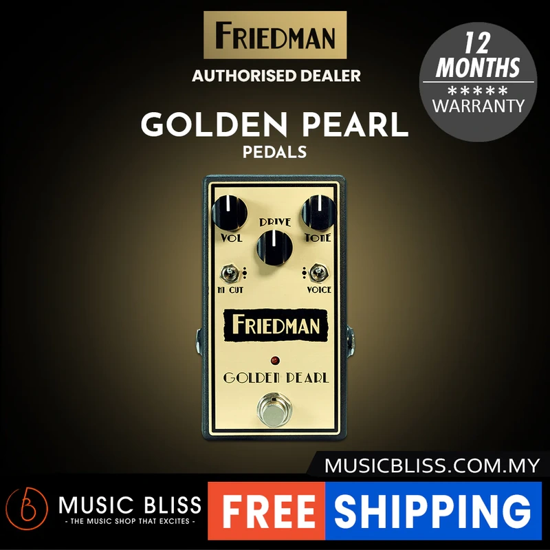 Friedman Golden Pearl Overdrive Pedal