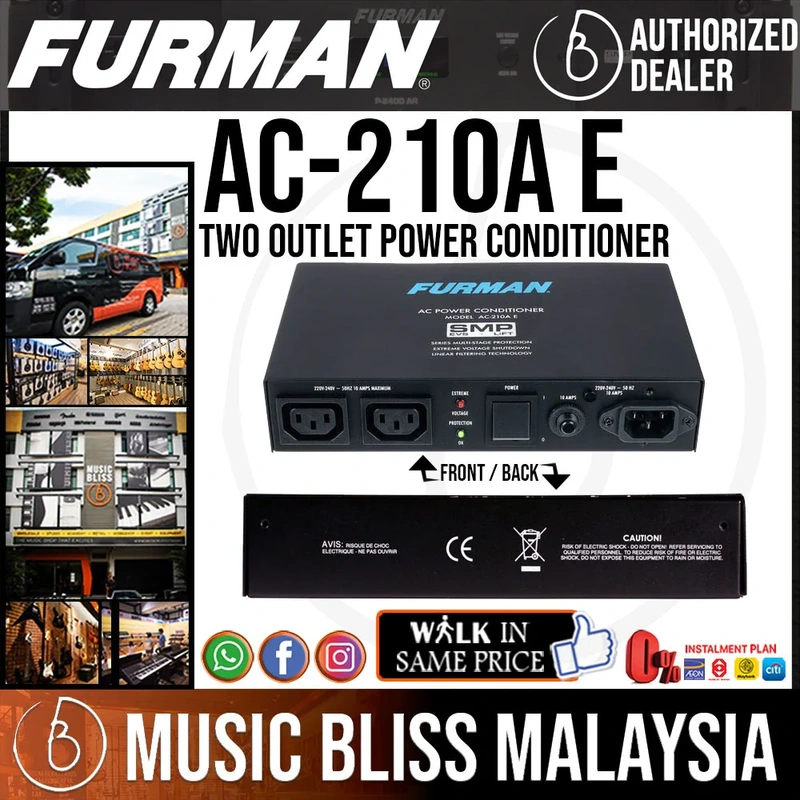 Furman AC-210A E 10A Two Outlet Power Conditioner