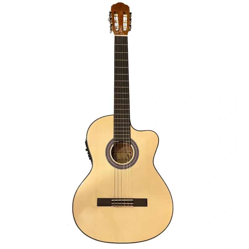 Galicia ESC-180CE 6-String Nylon 39" Cutaway Classical Guitar