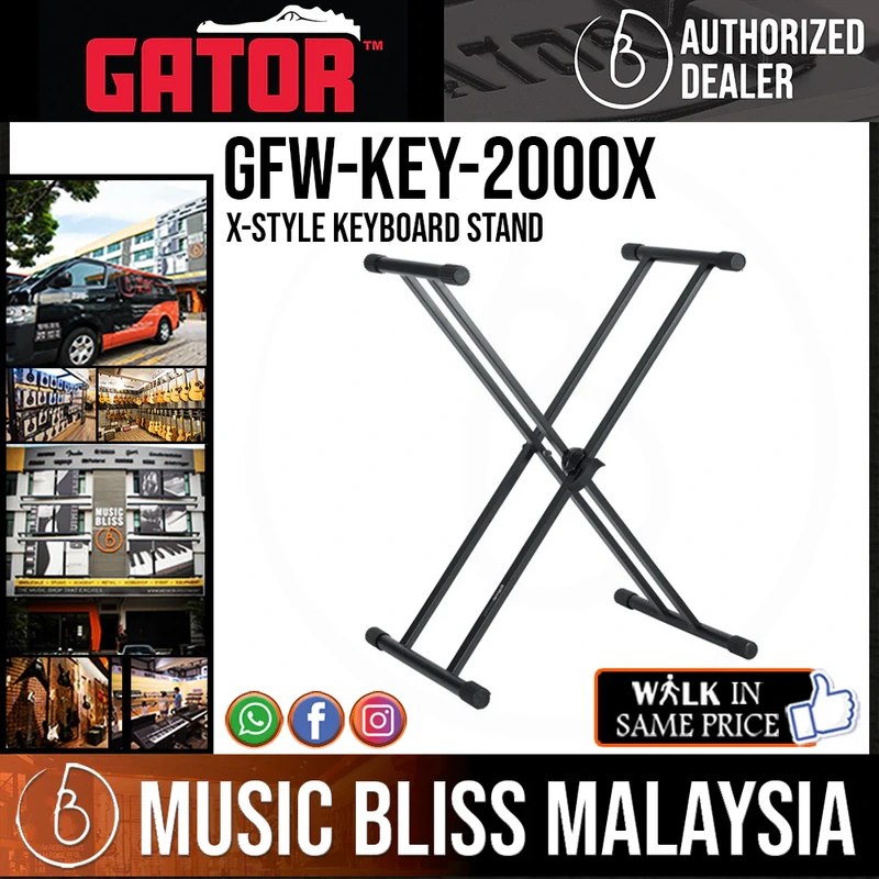 Gator Frameworks GFW-KEY-2000X Deluxe X-Style Keyboard Stand