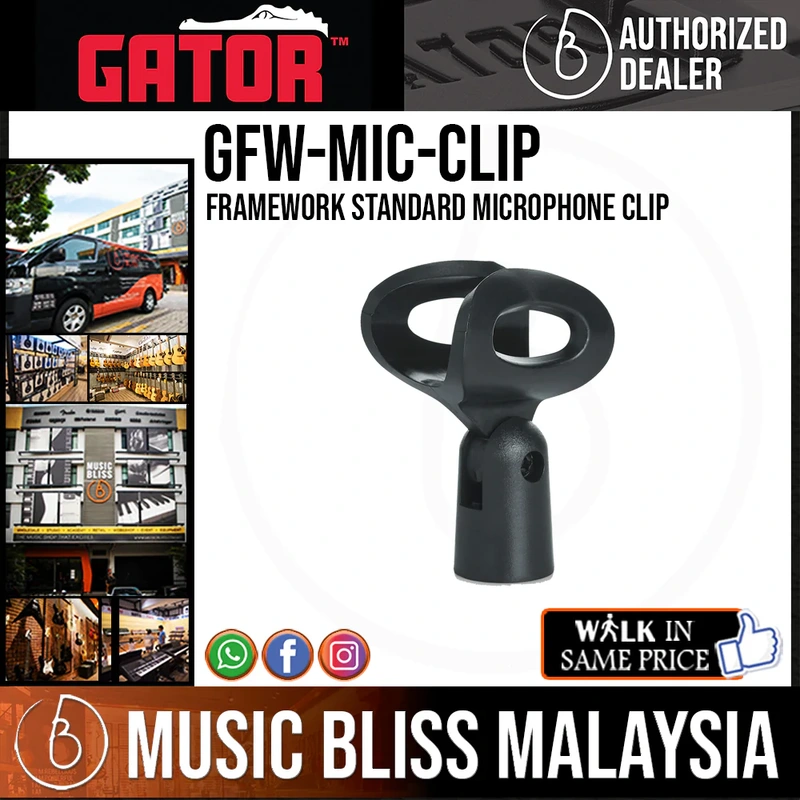 Gator Frameworks GFW-MIC-CLIP Standard Microphone Clip