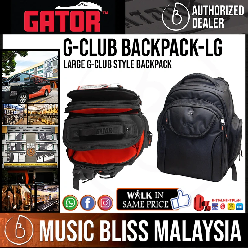 Gator G-CLUB BACKPACK-LG Large G-CLUB Style Backpack