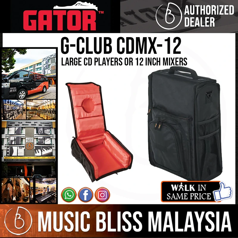 Gator G-Club CDMX-12 for Large CD Players or 12 Inch Mixers